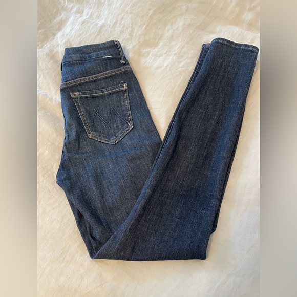Mother “Looker” Skinny Dark Wash High Waisted Jeans - Picture 9 of 16